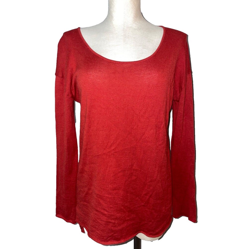 Peruvian Connection Women’s Pima Cotton Baby Alpaca Sweater size L Scoop Neck